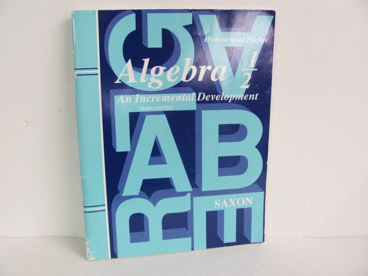 Algebra 1/2 Saxon Answer Key  Pre-Owned 8th Grade Mathematics Textbooks