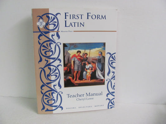 First Form Latin Memoria Press Teacher Manual  Pre-Owned Elementary Latin Books