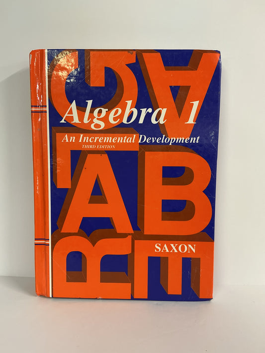 Algebra 1 Saxon Student Text  Pre-Owned Saxon High School Mathematics Textbooks