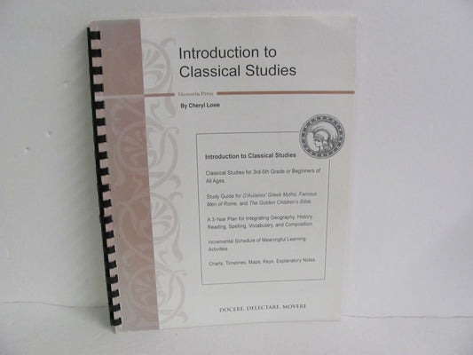 Introduction to Classical Studies Memoria Press Low Unit Study Books