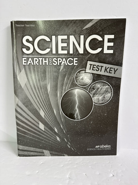 Earth and Space Abeka Test Key Pre-Owned 8th Grade Science Textbooks