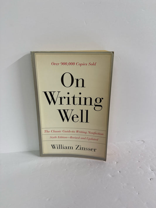 On Writing Well Harper Perennial Pre-Owned William Zinsser Language Textbooks