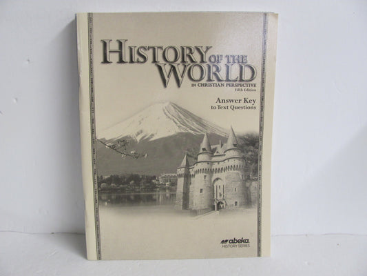 History of the World Abeka Answer Key  Pre-Owned 7th Grade History Textbooks