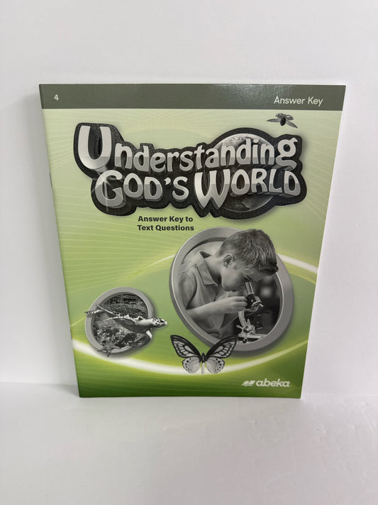 Understanding God's World Abeka Answer Key  Pre-Owned Science Textbooks