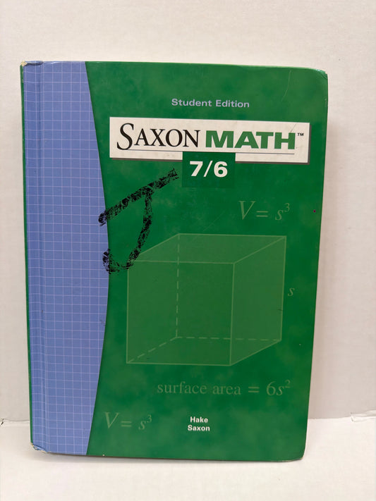 Math 76 Saxon 6th Grade Mathematics Textbooks