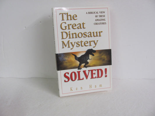 The Great Dinosaur Mystery Master Books Pre-Owned Ham Creation Science Books