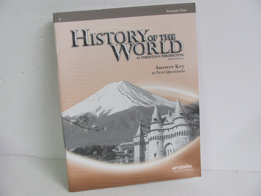 History of the World Abeka Answer Key  Pre-Owned 7th Grade History Textbooks