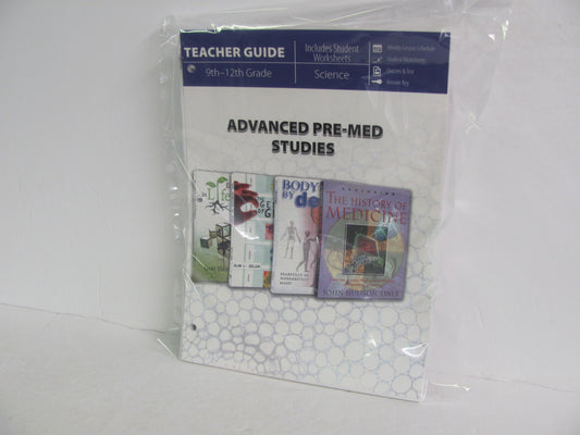 Advanced Pre-Med Studies Master Books Teacher Guide  Pre-Owned Science Textbooks