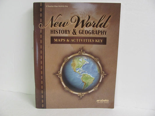 New World History Abeka Map/Activity Key  Pre-Owned 6th Grade History Textbooks