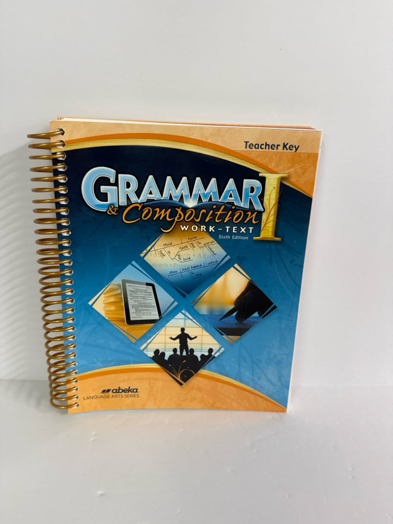 Grammar & Composition I Abeka Teacher Key  Pre-Owned Language Textbooks