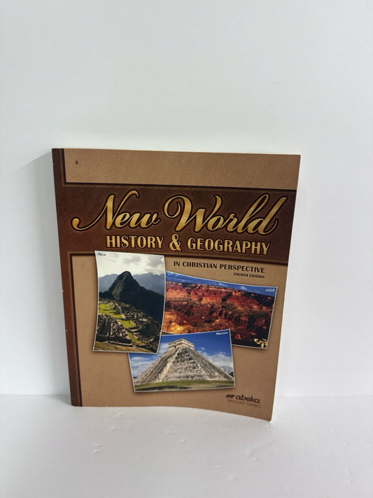 New World History & Geography Abeka Student Text  Pre-Owned History Textbooks