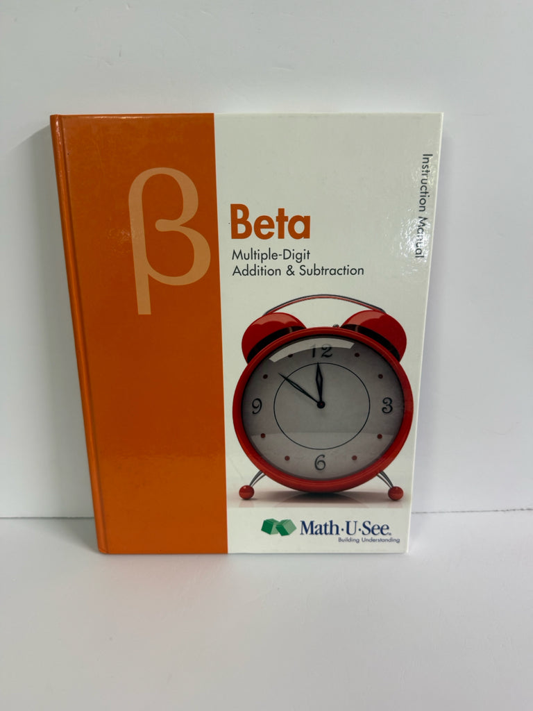 Beta Math U See Instruction Manual  Pre-Owned Elementary Mathematics Textbooks