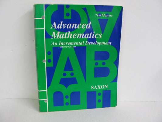 Advanced Mathematics Saxon Test Masters  Pre-Owned Saxon Mathematics Textbooks