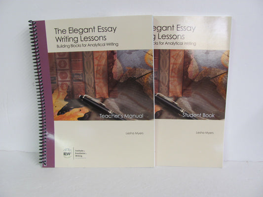 The Elegant Essay IEW Set  Pre-Owned Myers High School Creative Writing Books