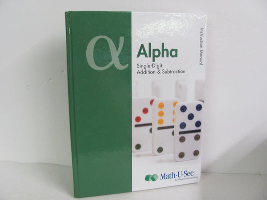 Alpha Math U See Instruction Manual  Pre-Owned Demme Mathematics Textbooks