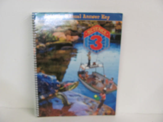 Science 3 BJU Press Activity Key Pre-Owned 3rd Grade Science Textbooks