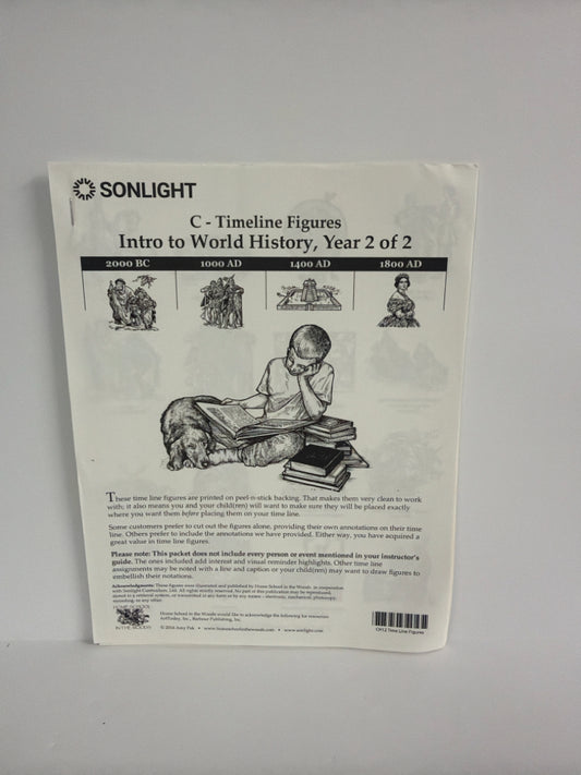 Timeline Figures Sonlight Timeline  Pre-Owned Charlotte Mason