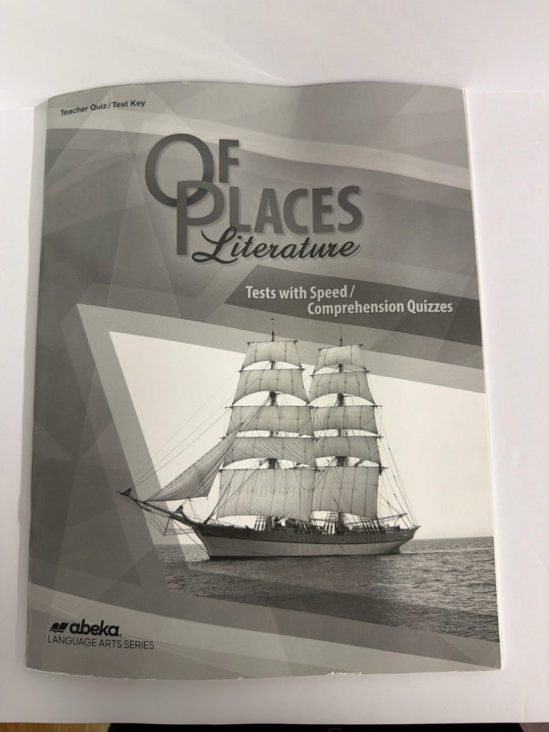 Of Places Literature Abeka Teacher Key  Pre-Owned 8th Grade Language Textbooks