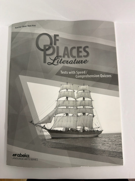 Of Places Literature Abeka Teacher Key  Pre-Owned 8th Grade Language Textbooks