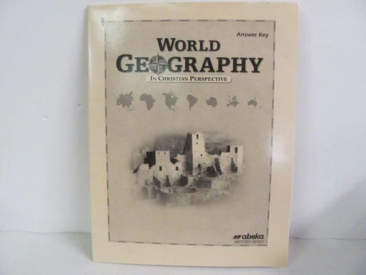 World Geography Abeka Answer Key  Pre-Owned 9th Grade History Textbooks