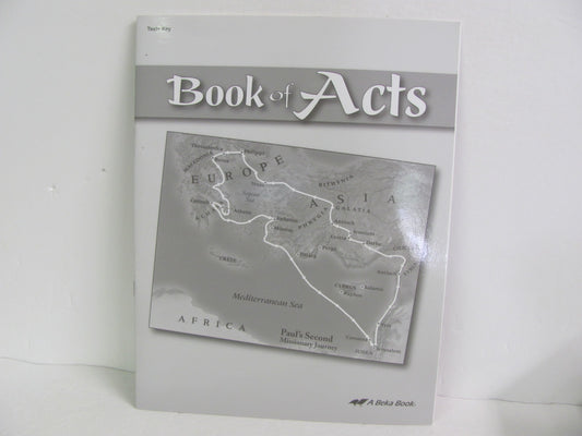 Book of Acts Abeka Test Key Pre-Owned 8th Grade Bible Textbooks
