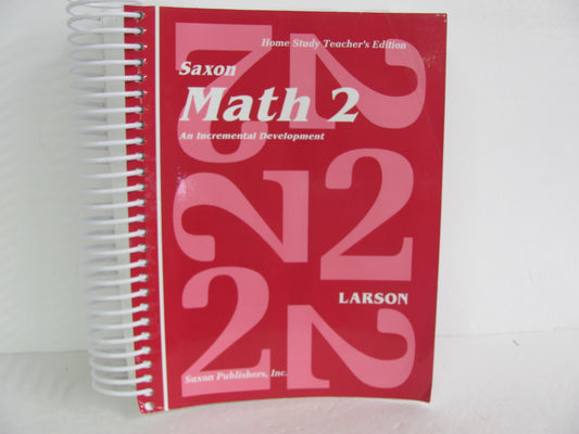 Math 2 Saxon Teacher Edition  Pre-Owned Larson 2nd Grade Mathematics Textbooks