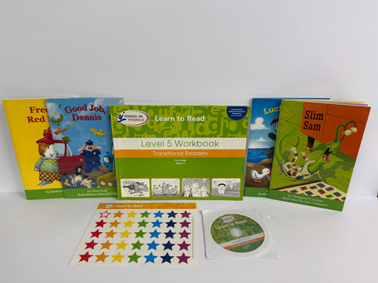 Hooked on Phonics Level 5 Student Workbook Pre-Owned Early Learning Books