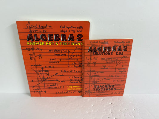 Algebra 2 Teaching Textbooks Set  Pre-Owned High School Mathematics Textbooks