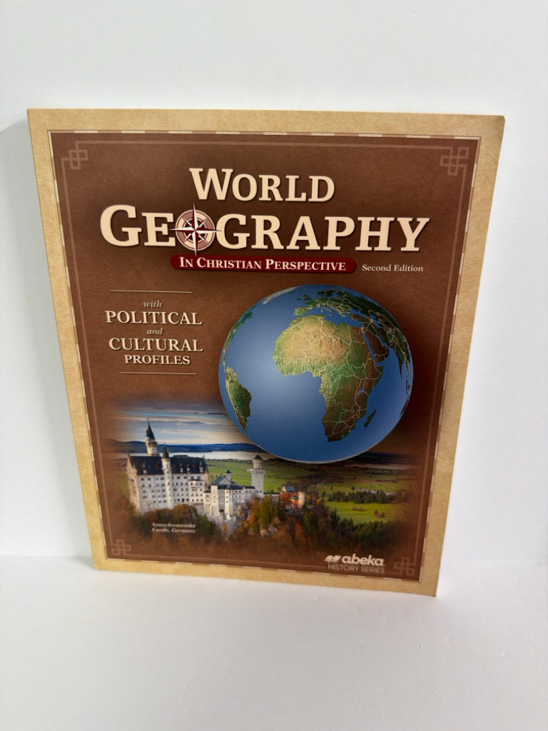 World Geography Abeka Student Book Pre-Owned 9th Grade History Textbooks