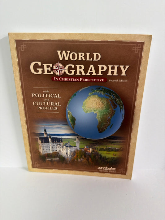 World Geography Abeka Student Book Pre-Owned 9th Grade History Textbooks
