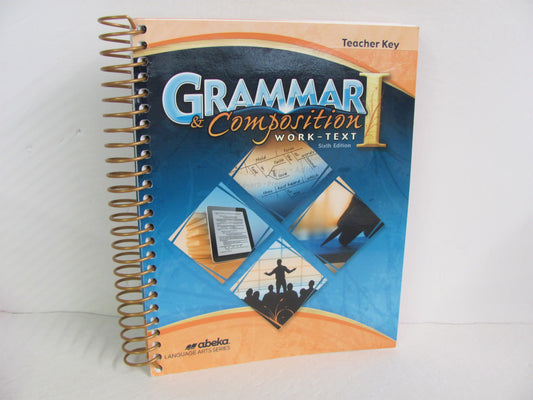 Grammar & Composition 1 Abeka Teacher Key  Pre-Owned Language Textbooks