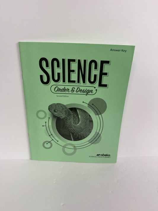 Order & Design Abeka Answer Key  Pre-Owned 7th Grade Science Textbooks