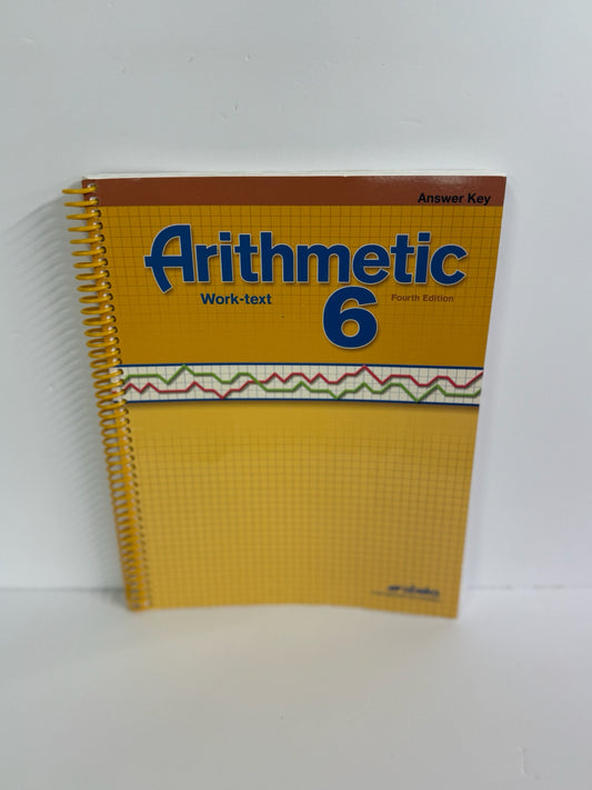 Arithmetic 6 Abeka Answer Key  Pre-Owned 6th Grade Mathematics Textbooks