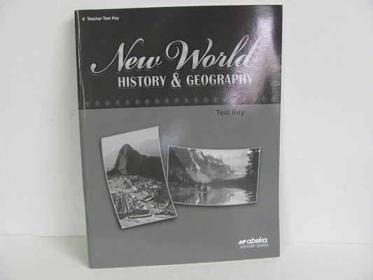 New World History Abeka Test Key Pre-Owned 6th Grade History Textbooks