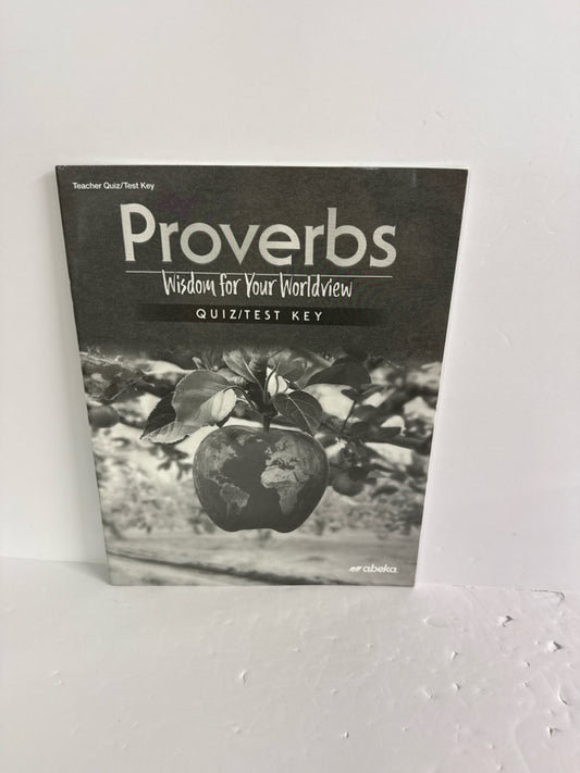 Proverbs Abeka Quiz/Test Key  Pre-Owned 8th Grade Bible Textbooks