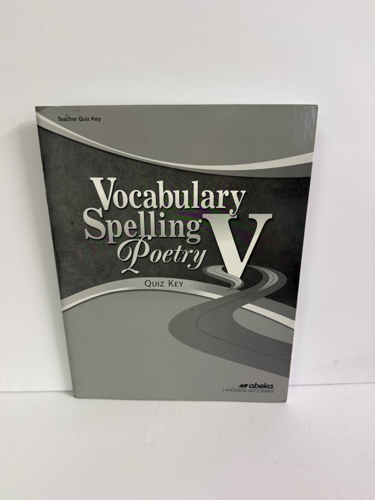 Vocabulary Spelling Poetry V Abeka Quiz Key Pre-Owned Language Textbooks