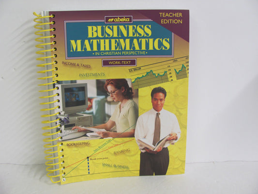 Business Math Abeka Teacher Edition  Pre-Owned High School Math Help Books