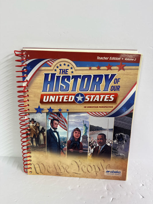 The History of our United States 2 Abeka 4th Grade History Textbooks