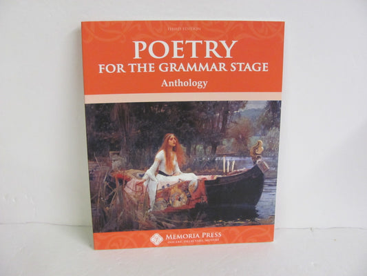 Poetry for the Grammar Stage Memoria Press Student Book Pre-Owned Poetry Books