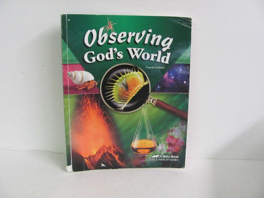Observing God's World Abeka Student Book Pre-Owned 6th Grade Science Textbooks