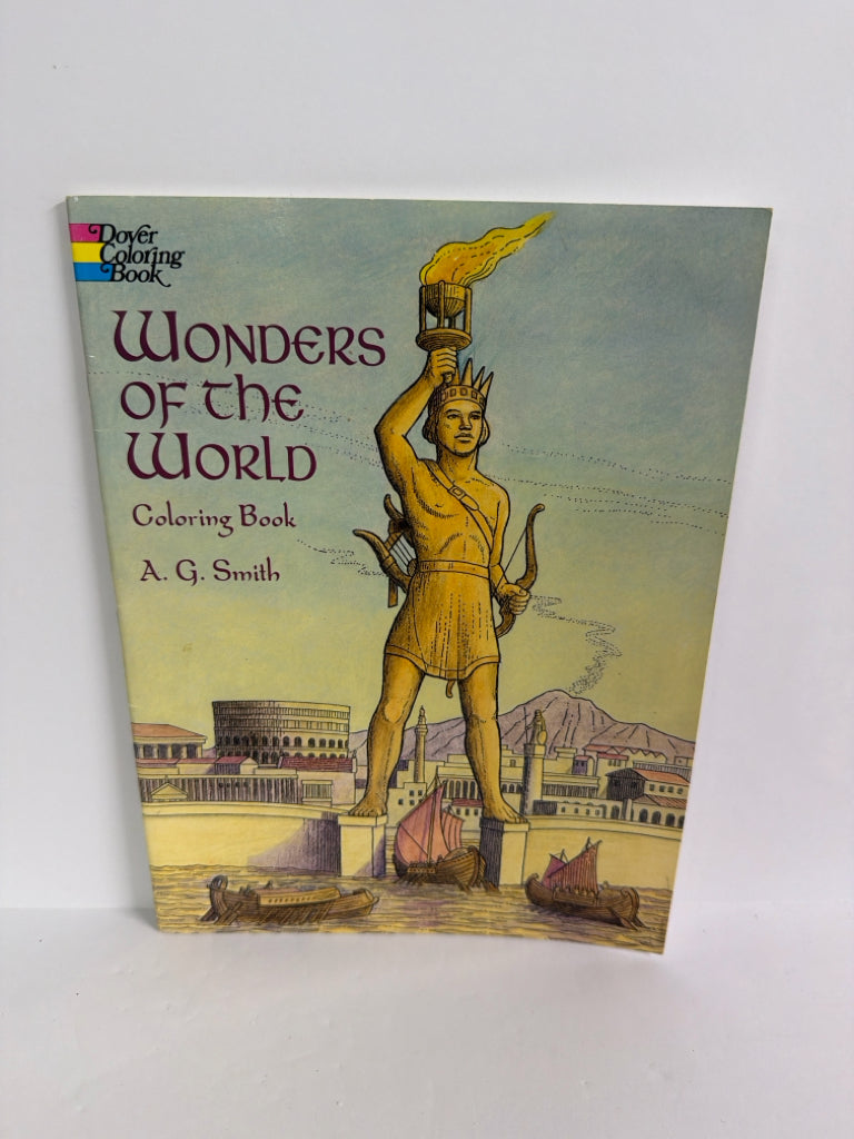 Wonders of the World Dover Coloring Book  Pre-Owned A.G. Smith History Textbooks