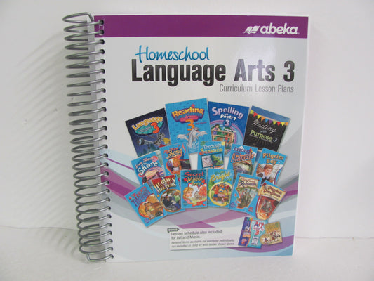 Language Arts 3 Abeka Curriculum Pre-Owned 3rd Grade Language Textbooks