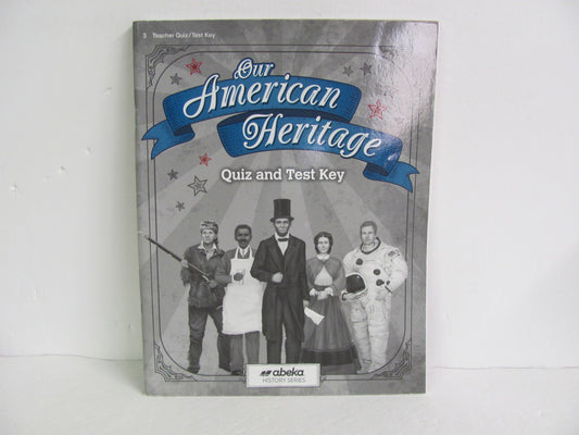 Our American Heritage Abeka Quiz/Test Key  Pre-Owned 3rd Grade History Textbooks