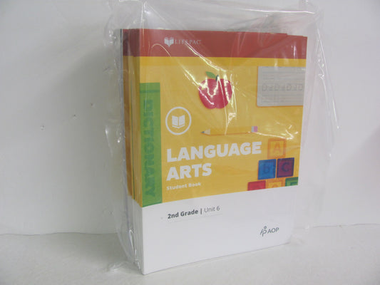Language Arts AOP Lifepac Set  Pre-Owned 2nd Grade Language Textbooks