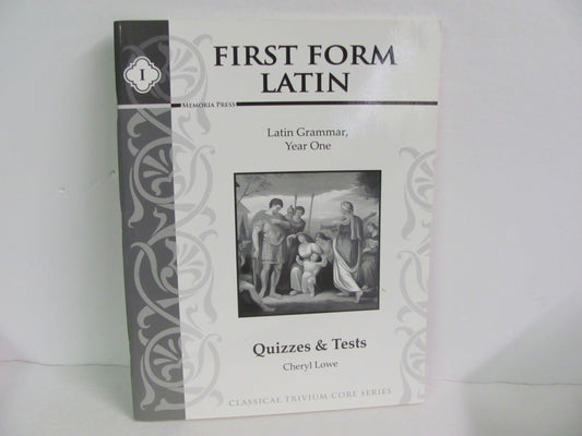 First Form Latin Memoria Press Quizzes/Tests  Pre-Owned Elementary Latin Books