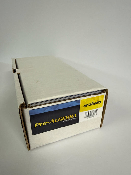Prealgebra Abeka Concept Cards  Pre-owned 8th Grade Mathematics Textbooks