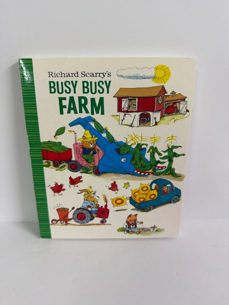 Busy Busy Farm Richard Scarry Golden Book Hardback Books