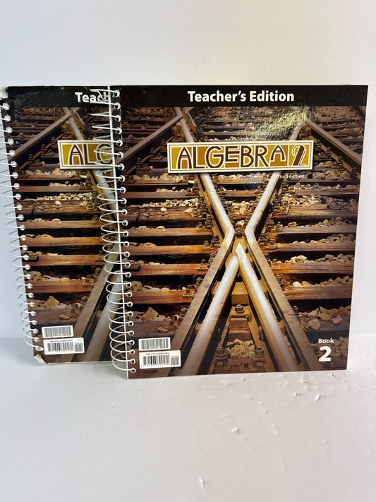Algebra 2 BJU Press Set  Pre-Owned 9th Grade Mathematics Textbooks