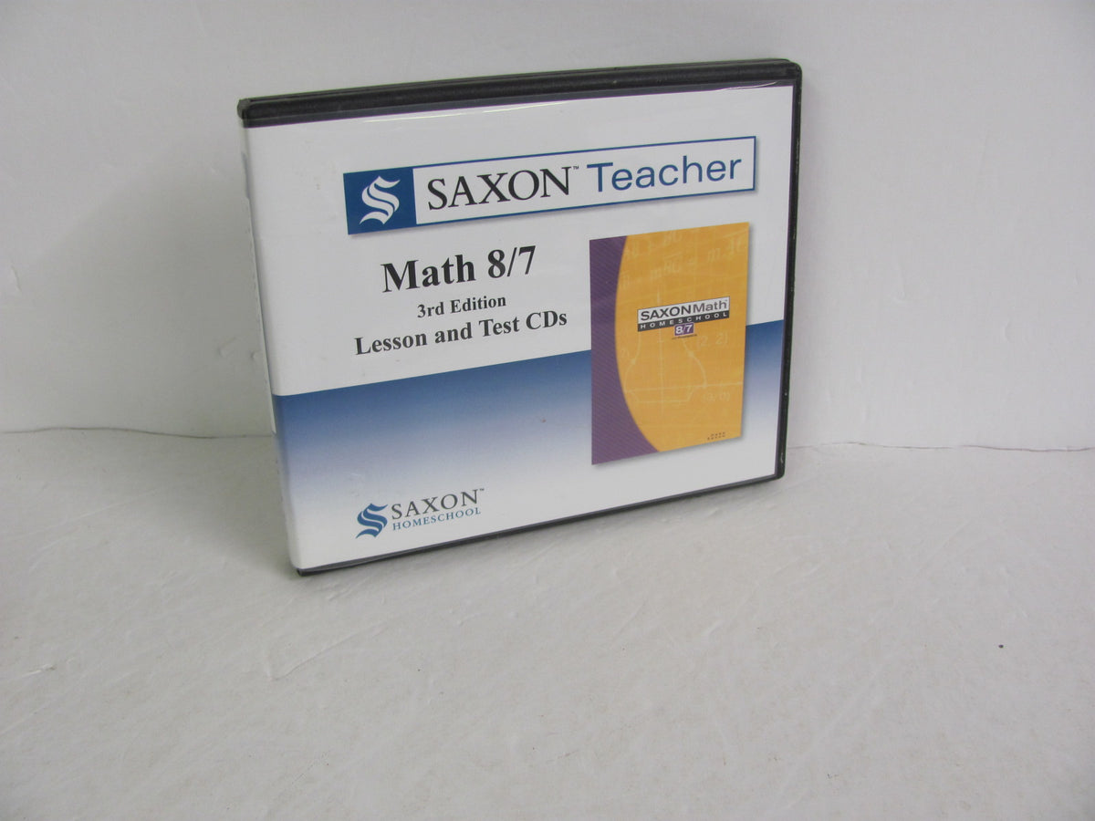 Saxon Math 87 Lesson 65 Answers.pdf Math 87 Saxon Teacher CD-Rom Pre-Owned 7th Grade Mathematics Textbooks ...