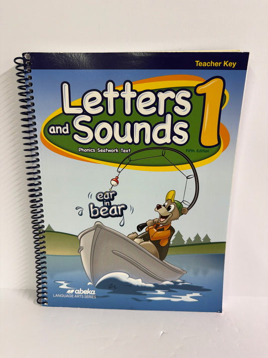 Letters and Sounds 1 Abeka Teacher Key  Pre-Owned 1st Grade Language Textbooks
